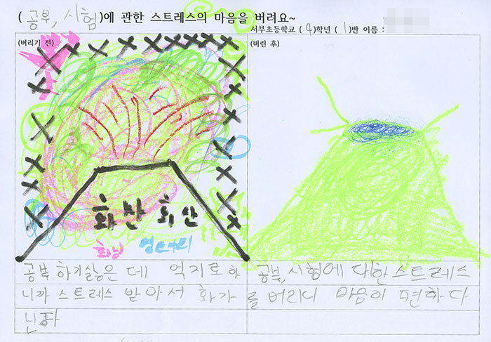 공부하기 싫은데 억지로 하니까 스트레스 받아서 화가 난다